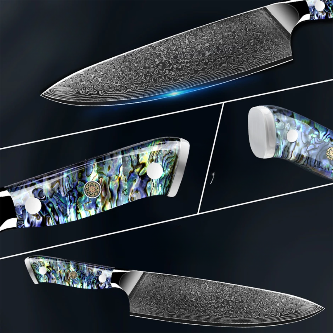 Faca Luxy Detail 8" Aço Damasco