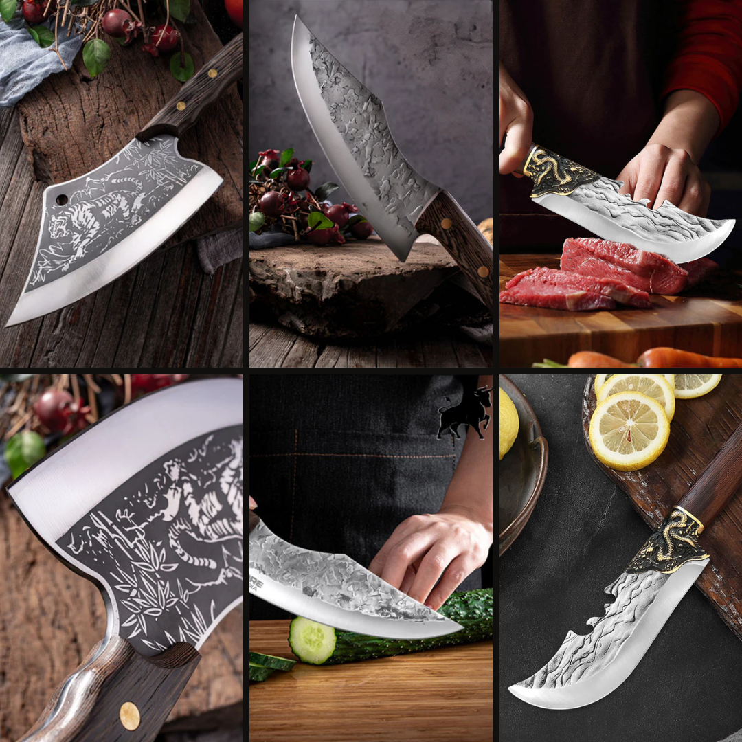 Combo 3 Facas Forjadas a Mão + Bainhas