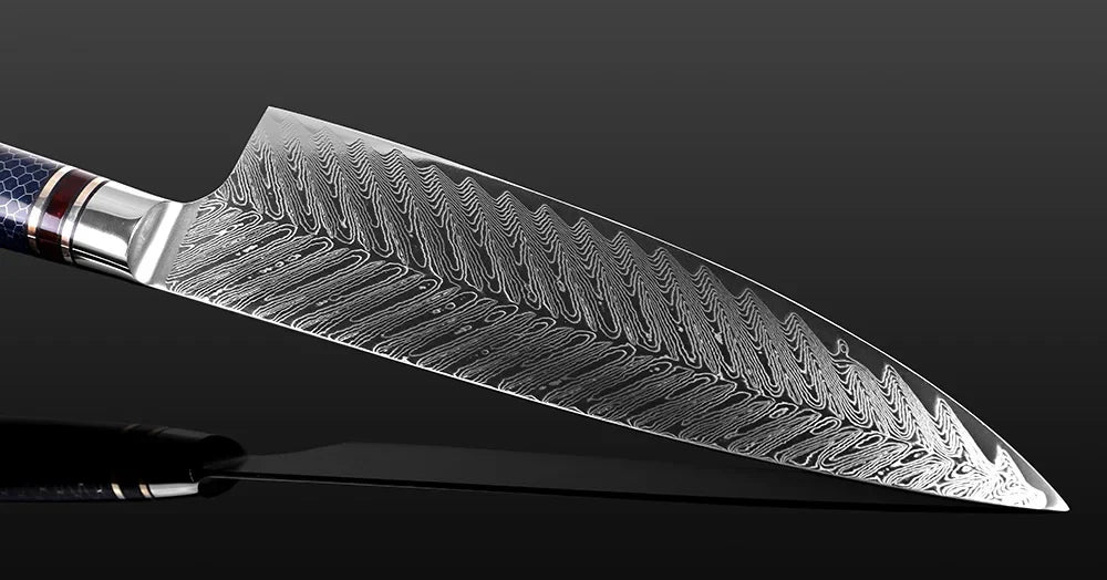 Faca Ocean 8" Aço Damasco