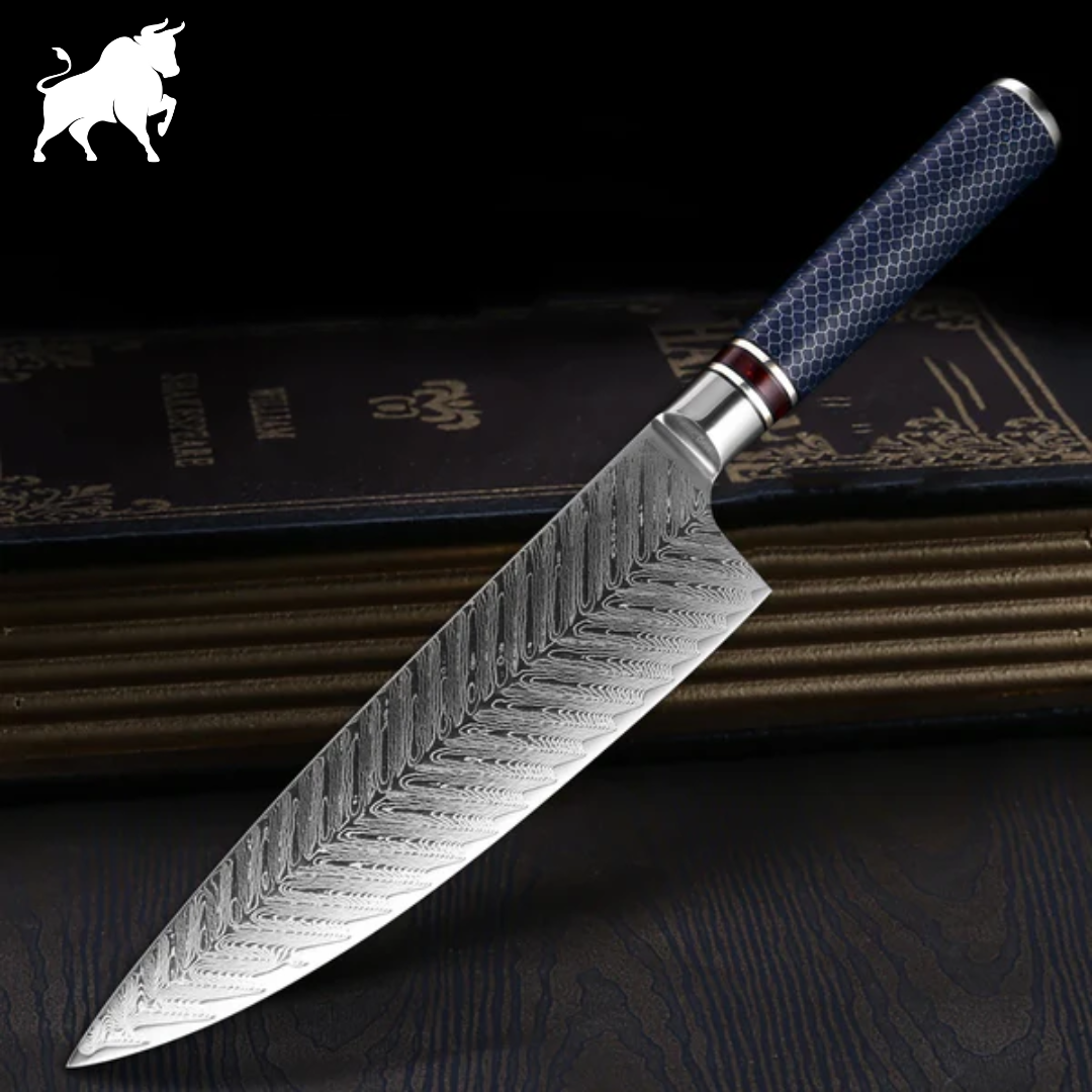 Faca Ocean 8" Aço Damasco