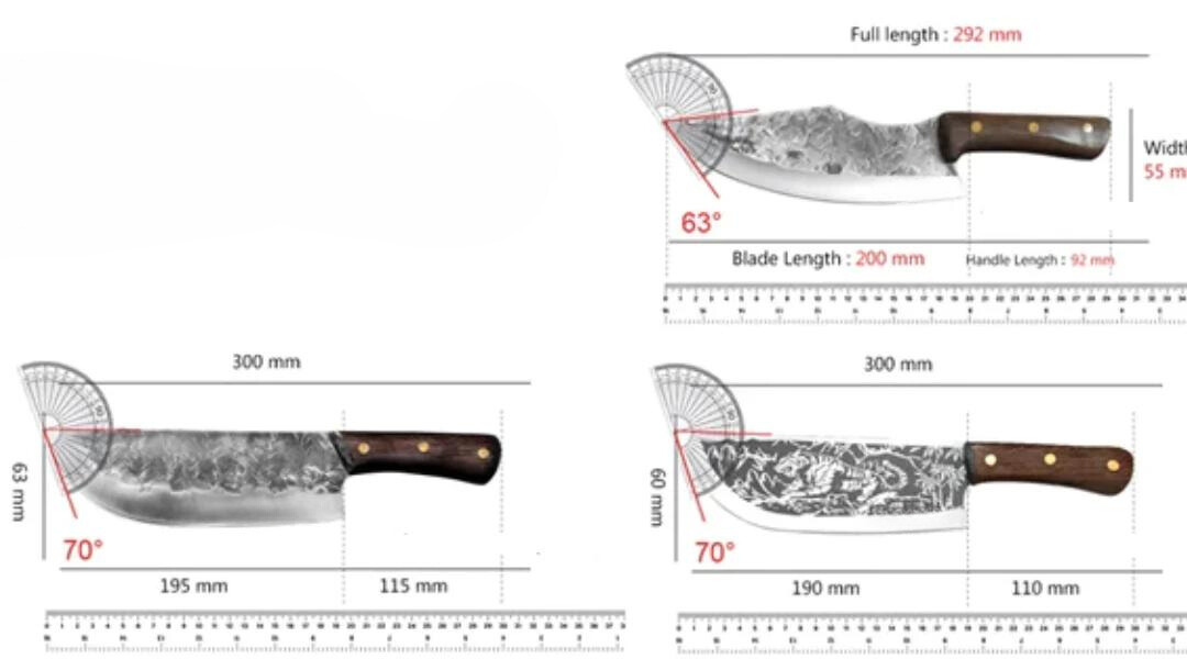 Combo 3 Cutelos Artesanais Bronco - Forjados a Mão