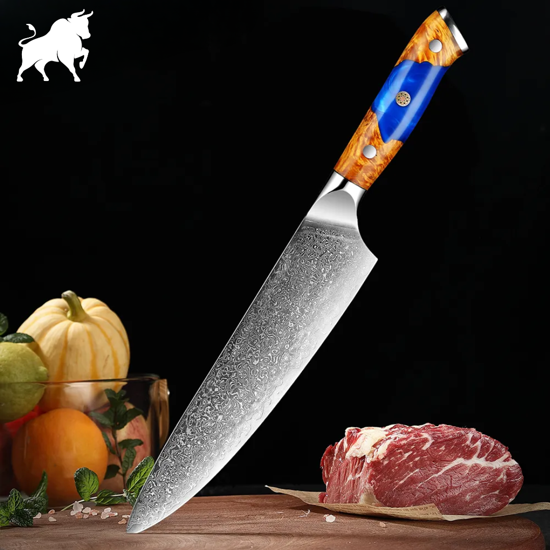 Faca Deluxe 8 Aço Damasco