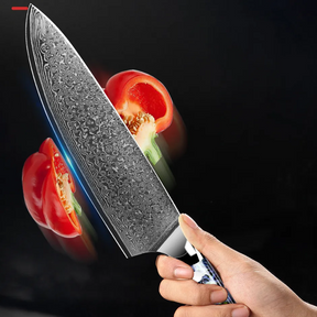 Faca Luxy Detail 8" Aço Damasco