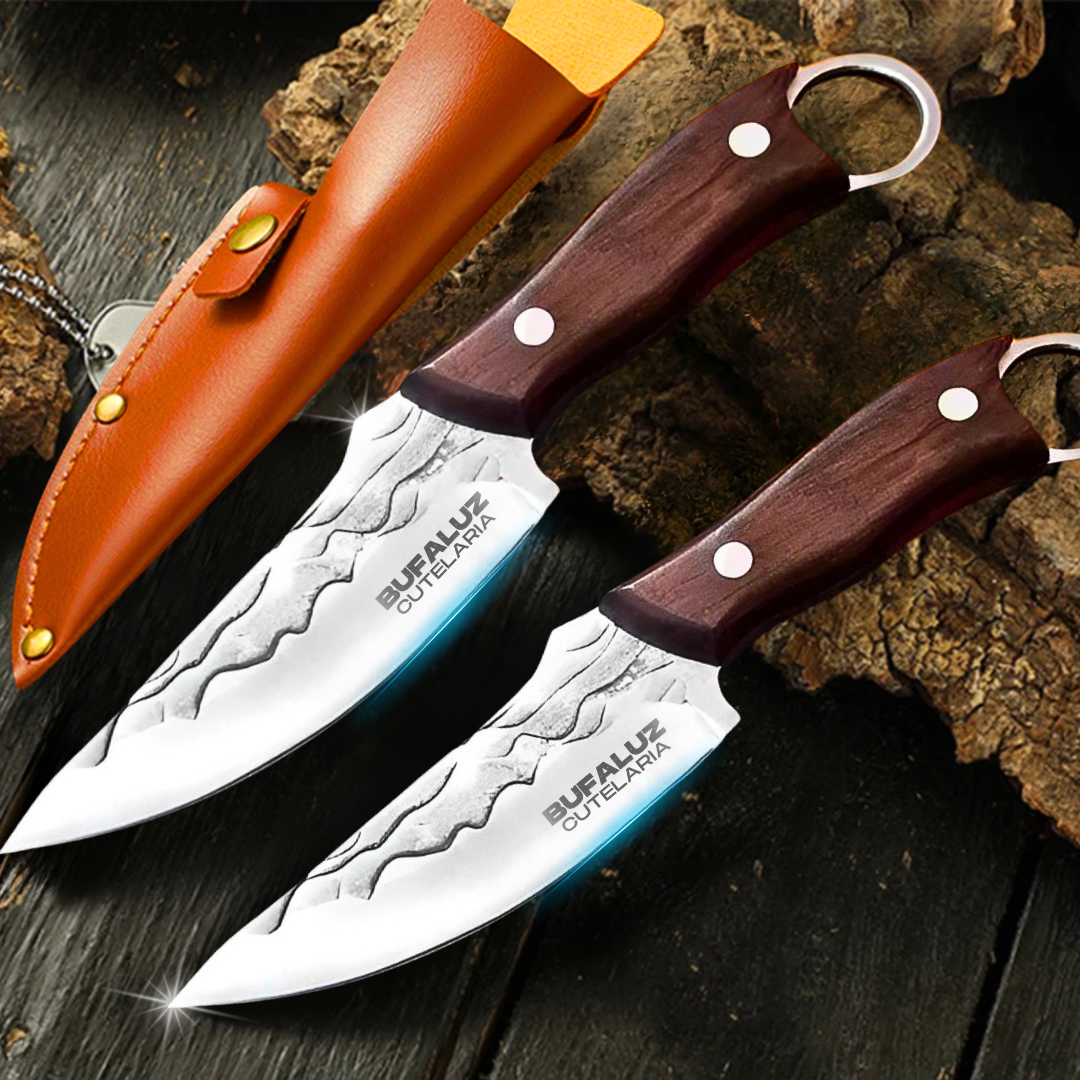 Combo 2 Facas Artesanais Sharp - Compre 1 Leve 2 [Forjadas a Mão]