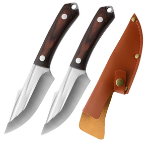 Faca Artesanal Lâmina Forjada com Bainha de Couro – Leve 2, Pague 1