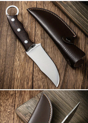 Faca Artesanal Barbecue - Forjada à Mão + Bainha