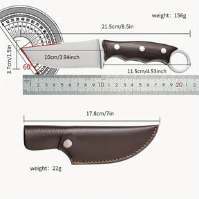 Faca Artesanal Barbecue - Forjada à Mão + Bainha