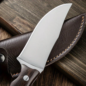 Faca Artesanal Barbecue - Forjada à Mão + Bainha