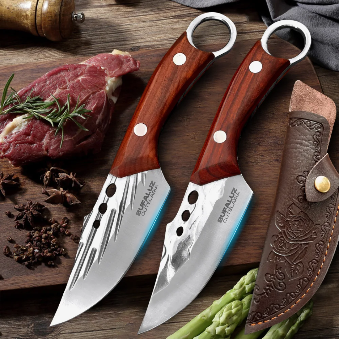 Combo 2 Facas Artesanais ProSharp - Forjado a Mão [Compre 1 Leve 2]